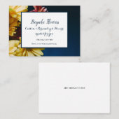 花を感謝してい手作りするフローラ 名刺 (正面/裏面)