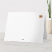 花を折り畳んだ豪華な女性グリーティングカード カード (裏面)