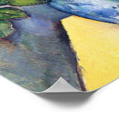 花を持ち上げるポール・セザンヌ ポスター (角)