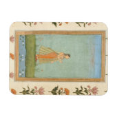 花を持ち、百合の池の横に立っている婦人のために マグネット (横)