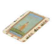 花を持ち、百合の池の横に立っている婦人のために マグネット (左側)