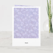 花を持つかわいい恋しく思小さなハムスター カード (裏面)