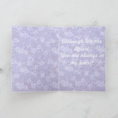 花を持つかわいい恋しく思小さなハムスター カード (内部)