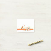 花を持つウェルシュコーギー ポストイット (デスク上)