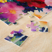 花を持つエーテルの女性 ジグソーパズル (側面)