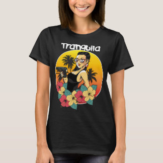 花を持つギャング娘トランキーロ Tシャツ