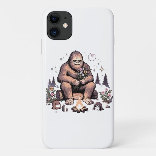 花を持つサスカッチ Case-Mate iPhoneケース (裏面)