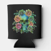 花を持つデスグリーンスカル 缶クーラー (裏面)