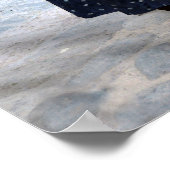 花を持つペルー人女性 ポスター (角)