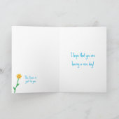 花を持つミッシーなマウス「Just Besis」カード カード (内部)