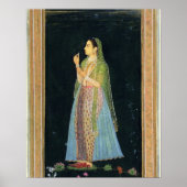 花を持つ女性、小さなクライヴアルバムから ポスター (正面)