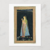 花を持つ女性、小さなクライヴアルバムから ポストカード (正面)