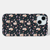 花を持つ妖精のかわいいシームレスパターン Case-Mate iPhoneケース (裏面 (横))