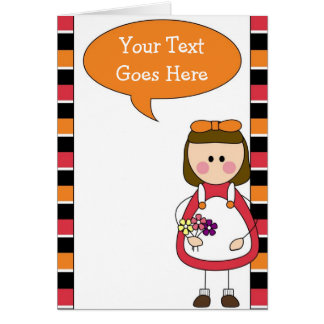 花を持つ小さな女の子