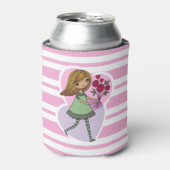 花を持つ少女 缶クーラー (缶正面)