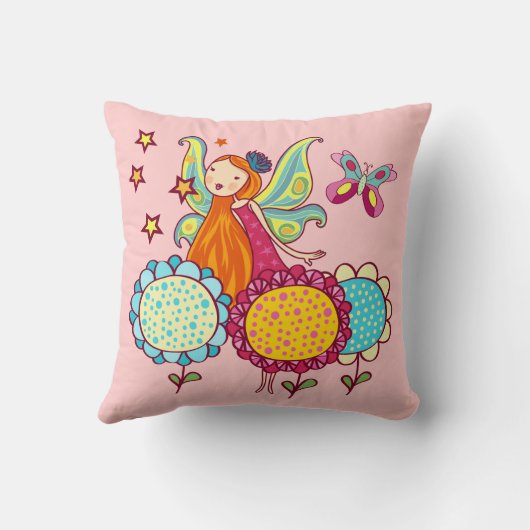 花を持つ庭の妖精 クッション (裏面)