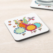 花を持つ庭の妖精 コースター (左側)