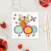 花を持つ庭の妖精 スタンダードカクテルナプキン (インサイチュ)