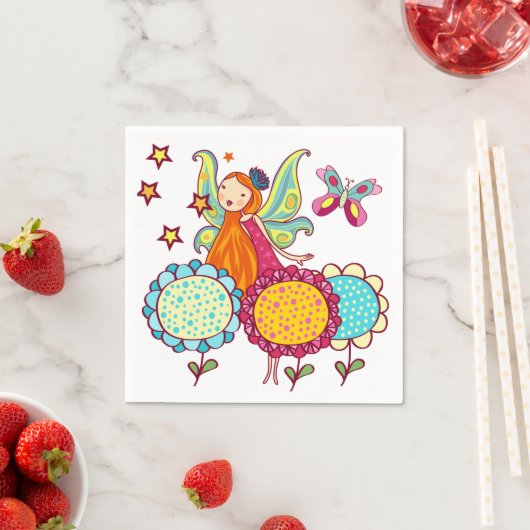 花を持つ庭の妖精 スタンダードカクテルナプキン (インサイチュ)