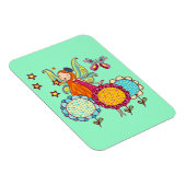 花を持つ庭の妖精 マグネット (右側)