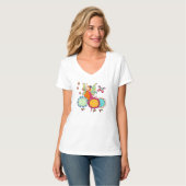 花を持つ庭の妖精 Tシャツ (正面フル)