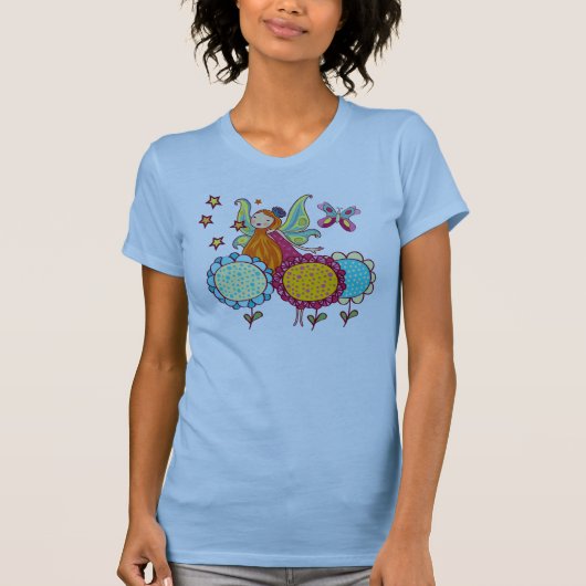 花を持つ庭の妖精 Tシャツ (正面)