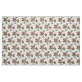 花を持つ手描きの格言の女の子、ファンタジーの芸術 ファブリック (ファットクウォーター)