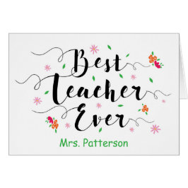 花を持つ最も最高のな先生、