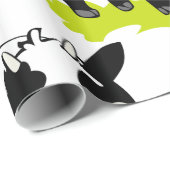 花を持つ牛 ラッピングペーパー (ロールコーナー)