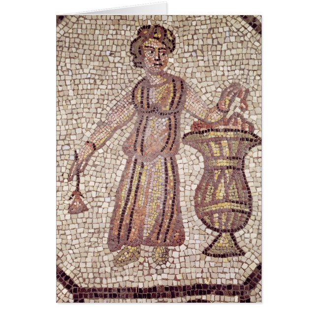 花を持つ若い女の子 (正面)