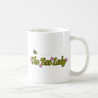 花を持つ蜂の女性 コーヒーマグカップ