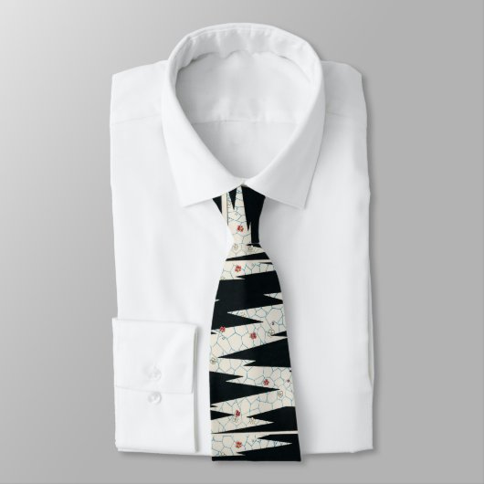 花を描く歩道のネクタイ:アートとエレガンス ネクタイ (タイ)