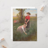 花を摘む少女たち カード (正面/裏面インサイチュ)