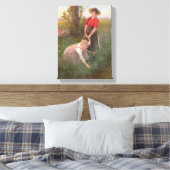 花を摘む少女たち キャンバスプリント (インサイチュ (寝室))