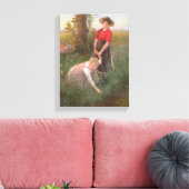 花を摘む少女たち キャンバスプリント (インサイチュ (リビング))