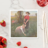 花を摘む少女たち スタンダードランチョンナプキン (インサイチュ)