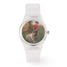 花を摘む少女たち