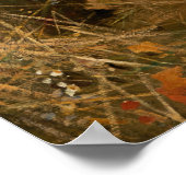 花を摘む少女ヴィンテージ絵画ズ ポスター (角)