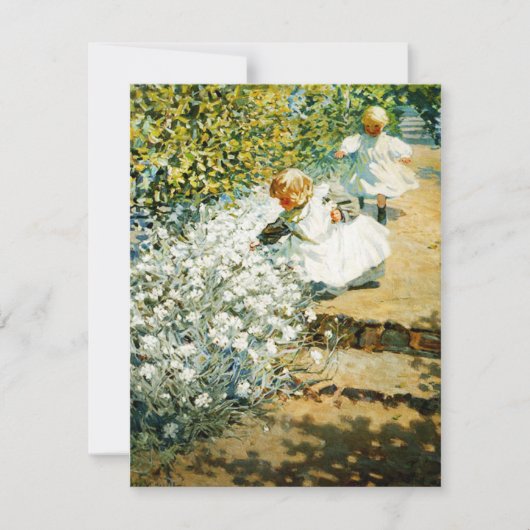 花を摘む招待状 招待状 (正面)