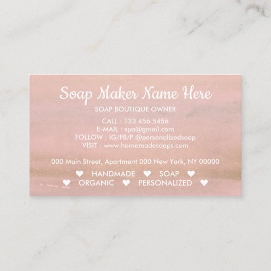 花を散素朴らす 名刺 (裏面)