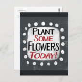 花を植える今日はがき ポストカード (正面/裏面)