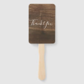 花を水彩でモノグラム。春の結婚式パーティー ハンドファン (裏面)