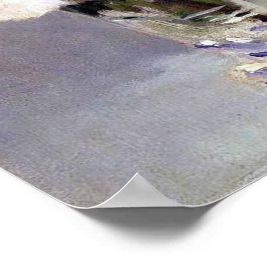 花を水晶の花瓶ファインアート ポスター (角)