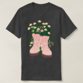 花を深い Tシャツ (デザイン正面)