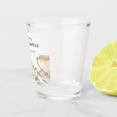 花を添えたエレガントなティーパーティー ブライダルシャワー ショットグラス (右)