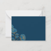 花を添えたシャルロチ・マノートのプーリム・サメアフ ノートカード (裏面)