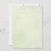 花を添えたリハーサルディナーの前夜 招待状 (裏面)