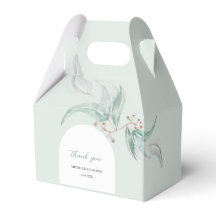 花を添えた優雅なユーカリの水彩画アート