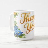 *花を添えて感謝を伝える コーヒーマグカップ (正面左)