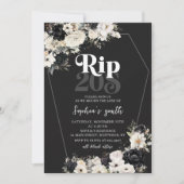 花を添えてRIP 20代 青春の終焉 30歳の誕生日 招待状 (正面)